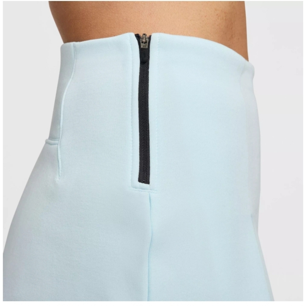 Nike Tech Sportswear Fleece High Rise 3" Pleated Shorts Blue Gym Nwt - Picture 5 of 8